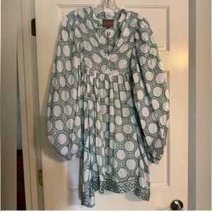 CLARA THE LABEL print Long Sleeve Dress